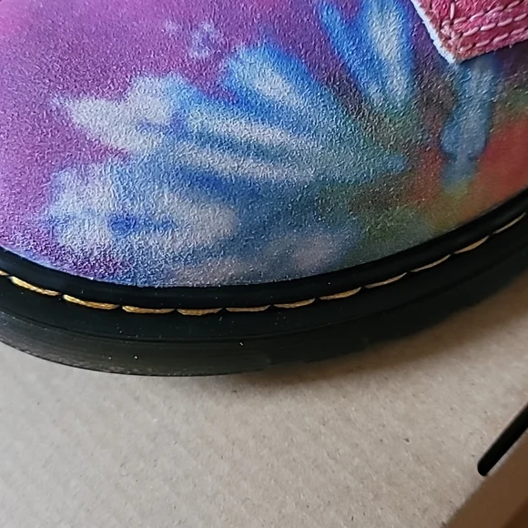 Dr. Marten's Girls Tye Dye Suede Boots, Size Kids 6M - Picture 9 of 16